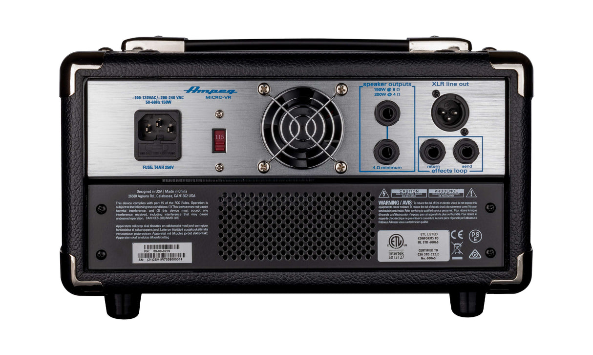 Ampeg Micro-VR Head | Bass Amplifier