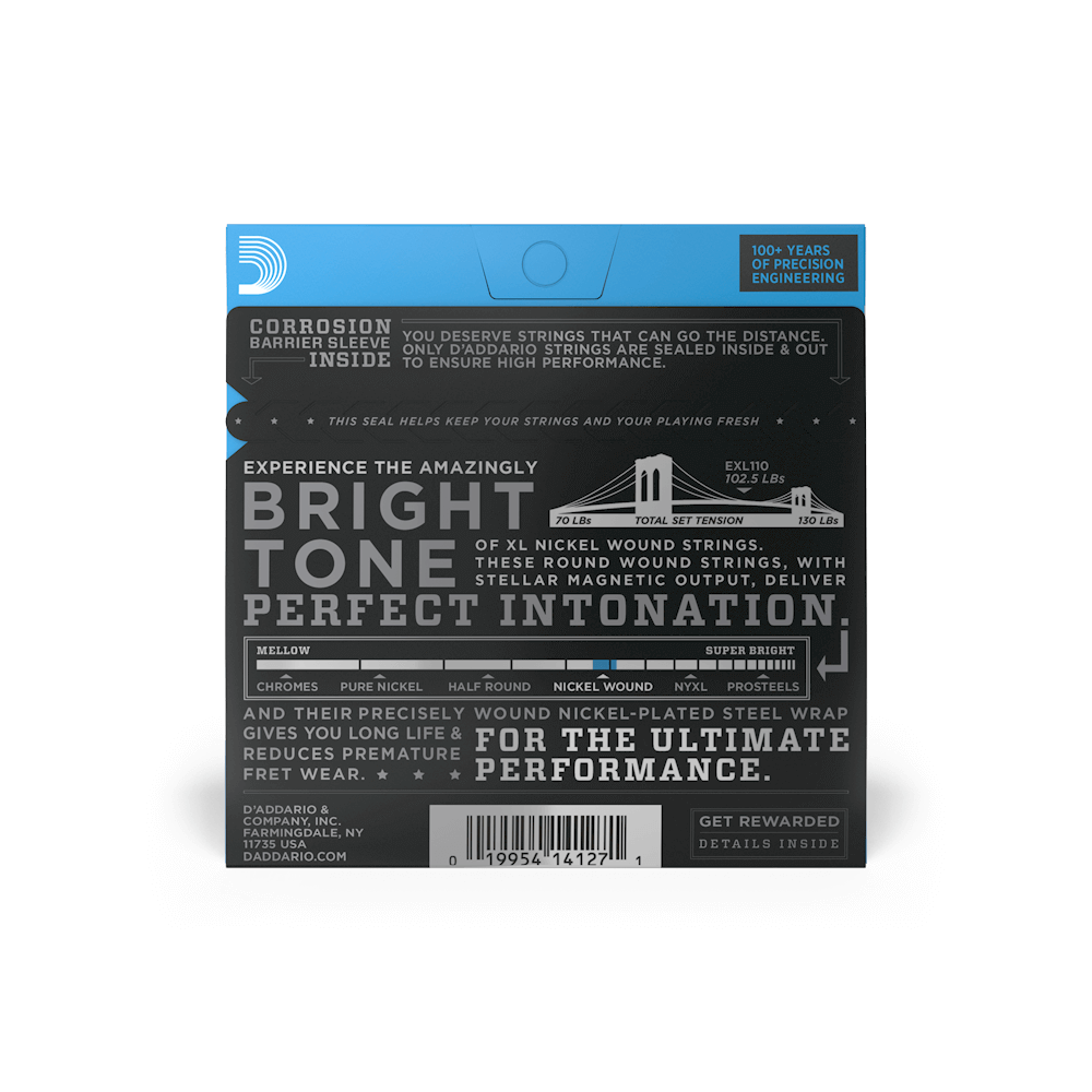 D'Addario EXL110 | XL Electric Guitar Strings 10-46