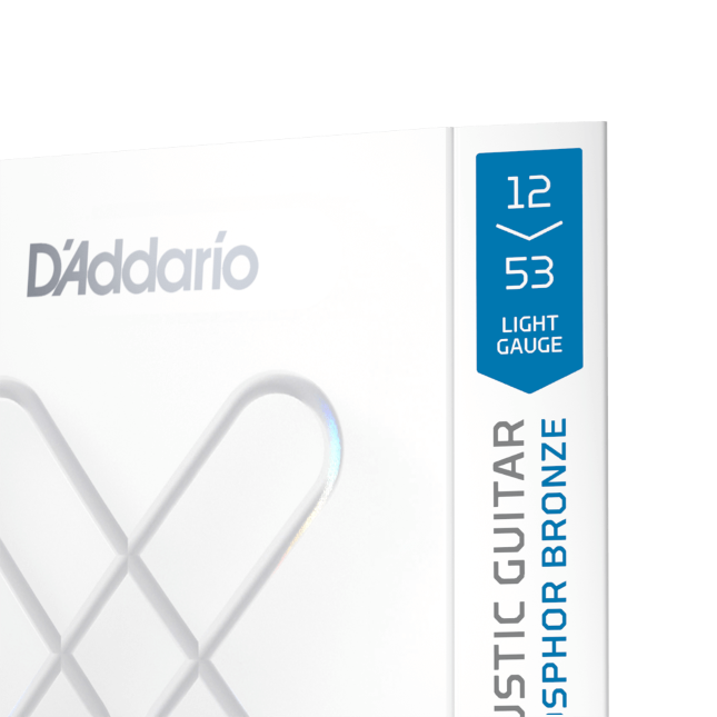 D'Addario XSAPB1253 | XS Phosphor Bronze Acoustic Guitar Strings 12-53