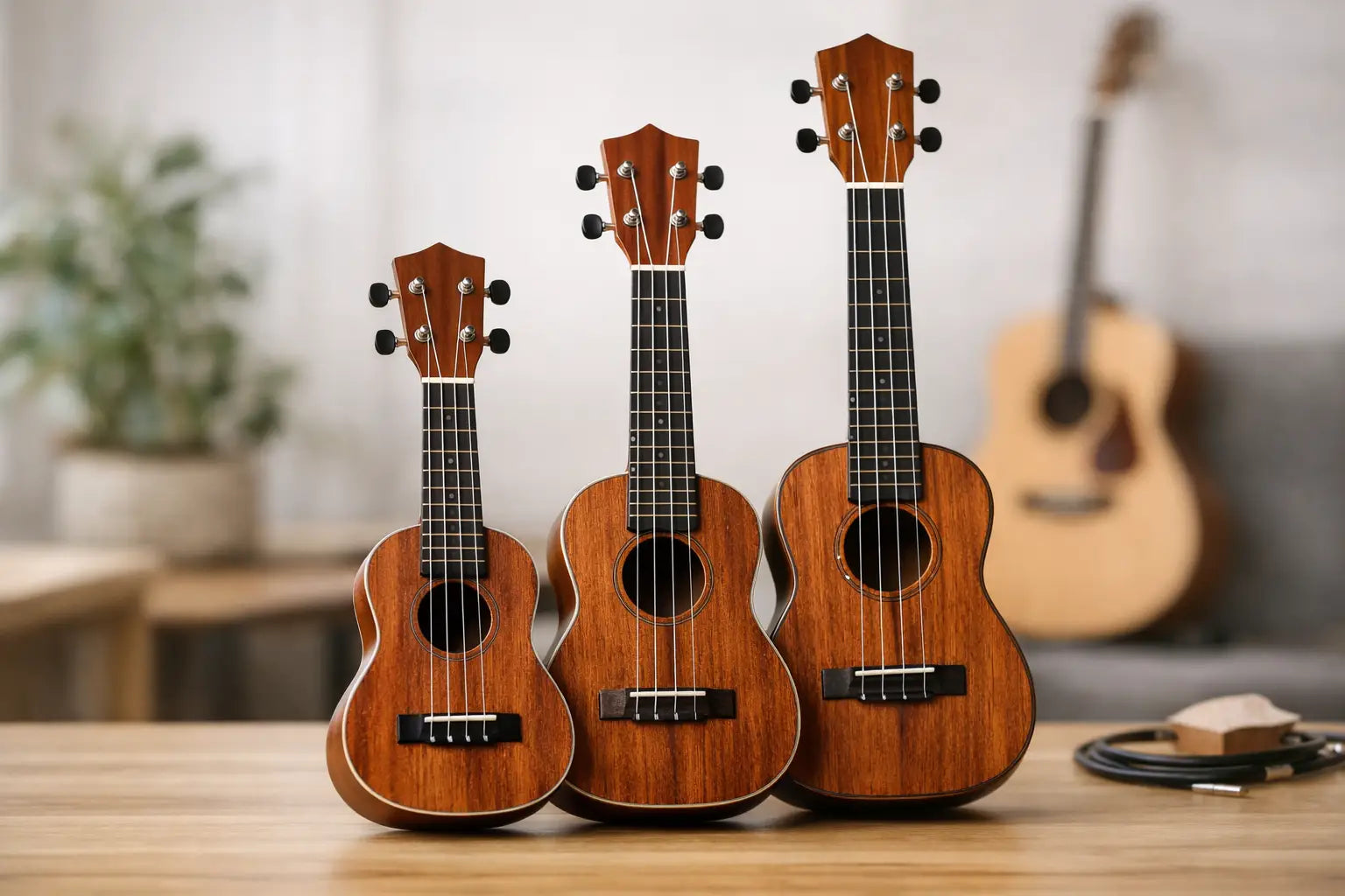 Soprano Concert Tenor Ukulele Size Guide