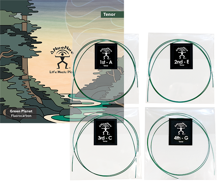 aNueNue Green Planet Ukulele Strings | Tenor