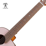 aNueNue MCN Nylon Series Travel Size Guitar Sultan Sand – Walnut Fretboard Close Up