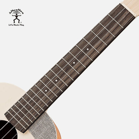 aNueNue UC-10 Almond Milk Concert Ukulele 19 Frets Maple Fingerboard Close-up