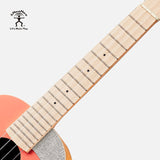 aNueNue UC-10 Living Coral Concert Ukulele 19 Frets Maple Fingerboard Close-up