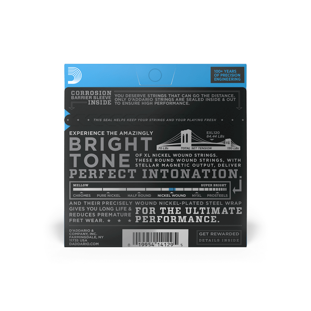 D'Addario EXL120 | XL Electric Guitar Strings 9-42