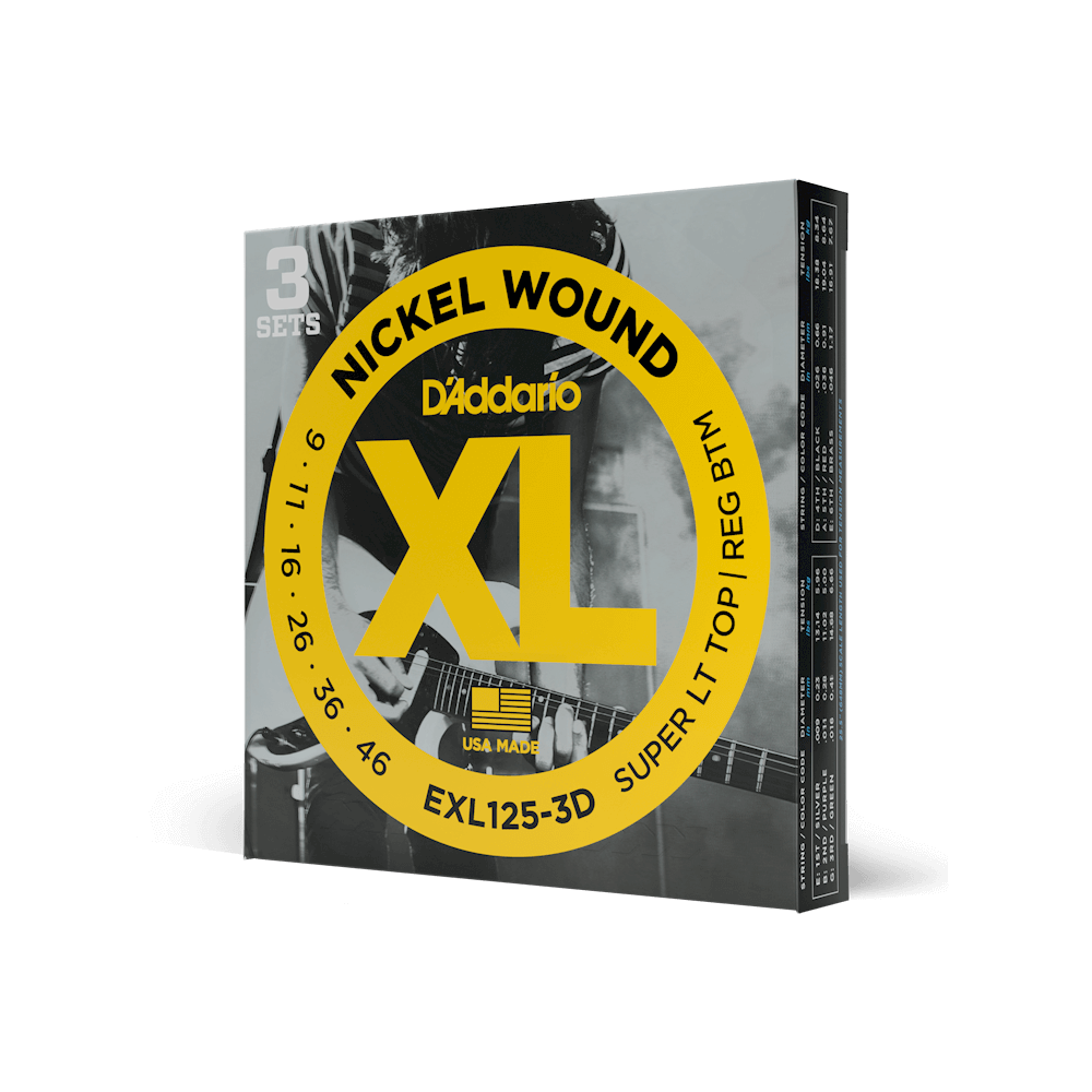 D'Addario EXL125 | XL Electric Guitar Strings 9-46