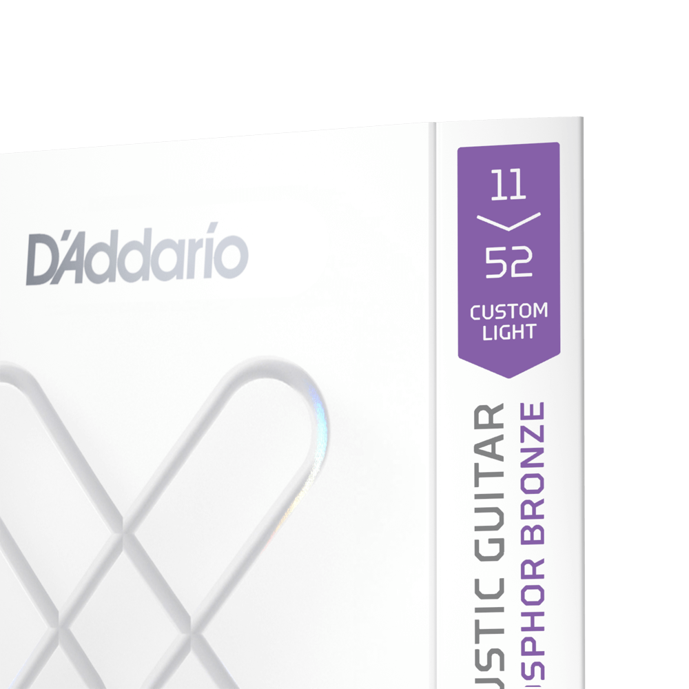 D'Addario XSAPB1152 | XS Phosphor Bronze Acoustic Guitar Strings 11-52