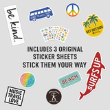 aNueNue Palawan Sunrise Guitar Exclusive Sticker Set